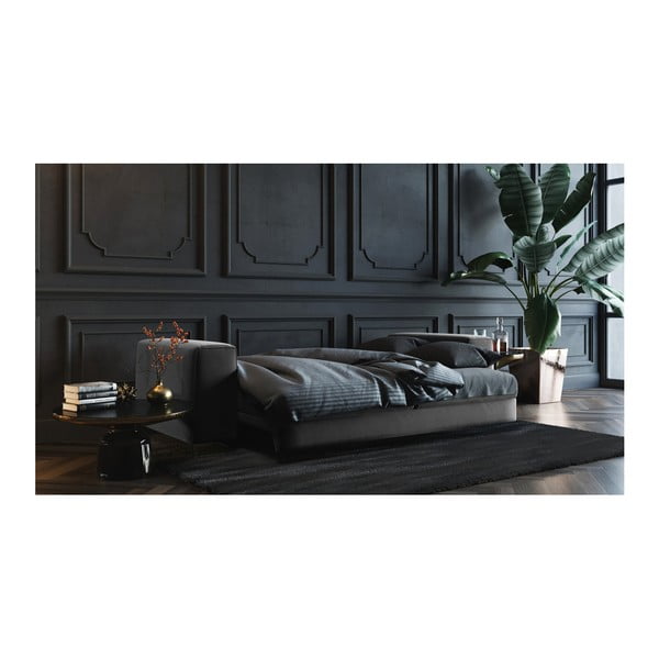 Тъмно сив кадифен разтегателен диван Devichy , 256 cm Rothe - devichy-image-3