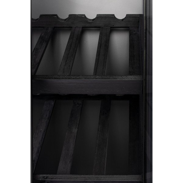 Черна стойка за вино от елхово дърво за 10 бутилки, 52x103 cm Rob - White Label-image-4