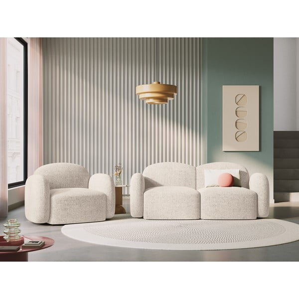 Бежов диван 194 cm Blair - Micadoni Home-image-1