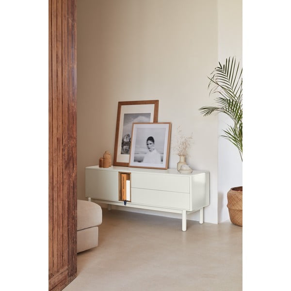 Кремава маса за телевизор 140x56x40 cm Corvo – Teulat-image-1