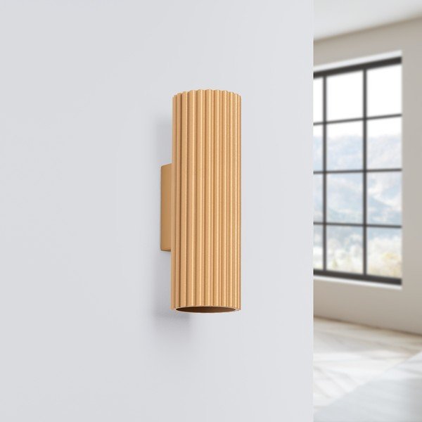 Стенна лампа  в златист цвят Gleam – Sollux-image-2