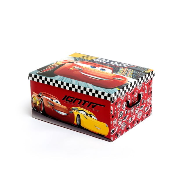 Сгъваема кутия за съхранение на играчки Cars Сгъваема кутия за играчки, 50 x 39 cm - InnovaGoods