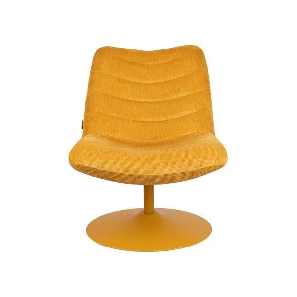 Кресло от кадифе в жълта охра Bubba - Zuiver