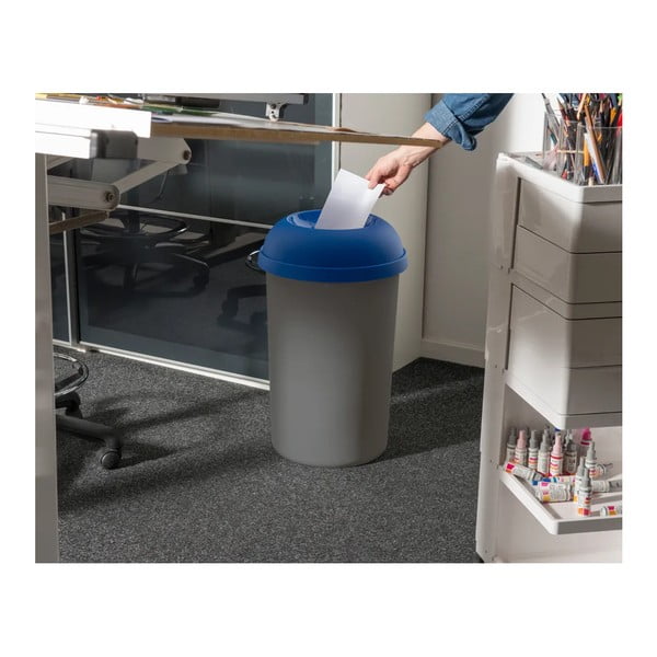 Син пластмасов капак за кош за разделно събиране на отпадъци – Addis-image-1