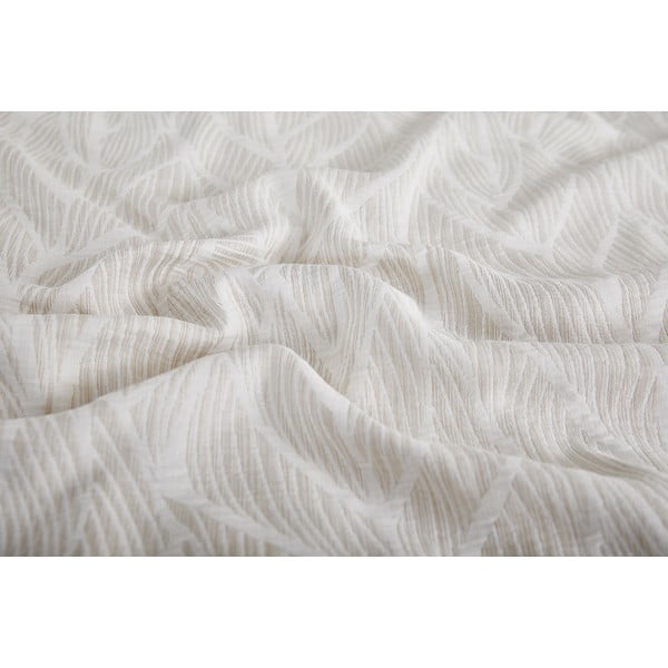 Бежово единично  спално бельо от жакард 140x200 cm Florida – My House-image-2