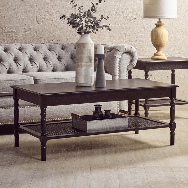 Черна масичка за кафе 60x120 cm Heritage – Premier Housewares-image-2