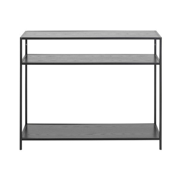 Черна конзолна маса 100x35 cm Seaford - Actona-image-2