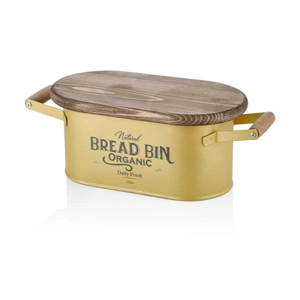 Кутия за хляб в златисто Хляб, дължина 41 cm - The Mia