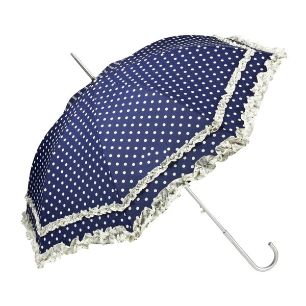 Синьо-бял чадър Plain Mary Polkadots - Von Lilienfeld