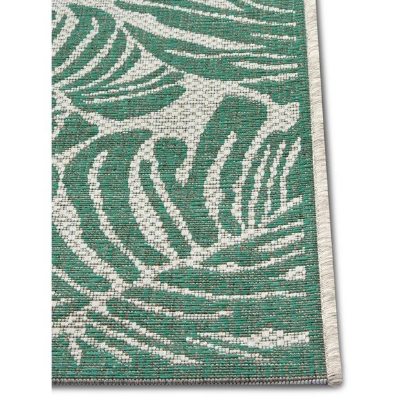 Зелен и бежов килим на открито , 140 x 200 cm Monstera - NORTHRUGS-image-2