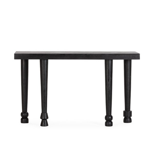 Черна конзолна маса от масивно манго 40x130 cm Inaya – MOME