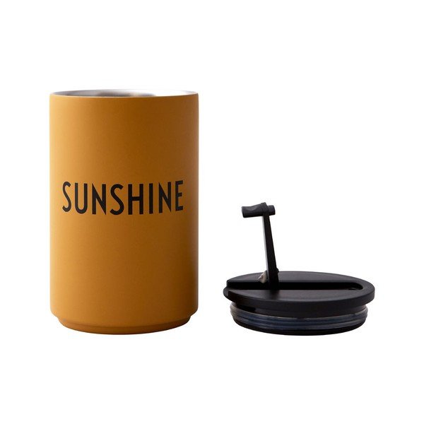 Чаша за пътуване "Горчица" , 350 ml Sunshine - Design Letters-image-2