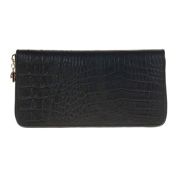 Černá kožená peněženka Giulia Bags Fabrizia