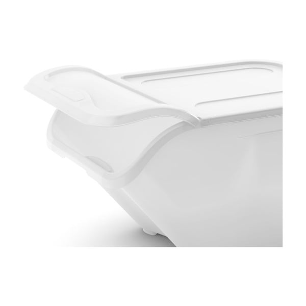 Бяла пластмасова кутия за съхранение с капак 55x39x46 cm All In Box – KIS-image-3