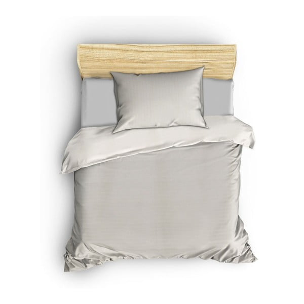 Кремаво памучно спално бельо от сатен за единично легло 140x200 cm Lilyum - Mijolnir-image-2