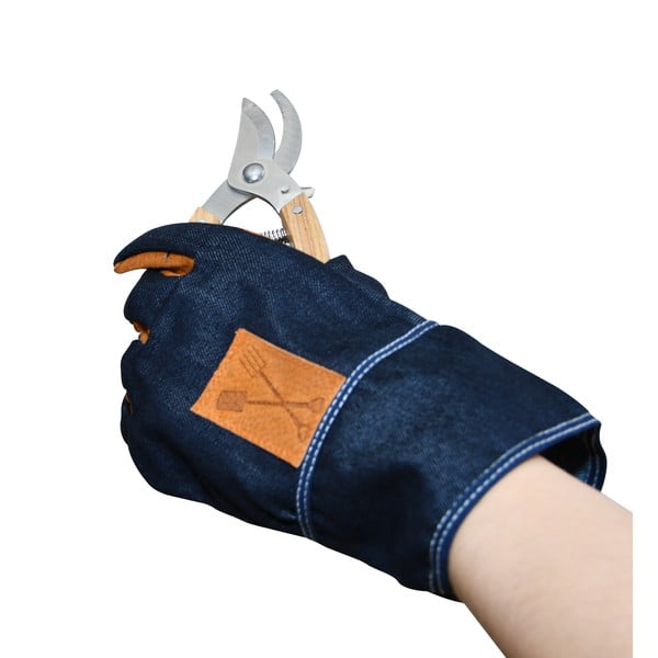 Синьо-оранжеви градински ръкавици Denim - Esschert Design-image-4