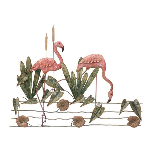 Nástěnná dekorace Mauro Ferretti Flamingo, 88 x 68,5 cm