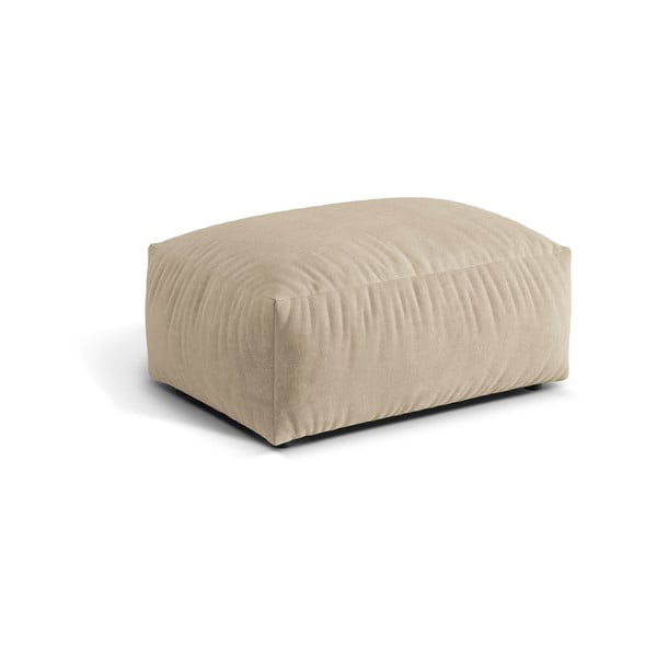 Бежова кадифена модулна табуретка Martina – Micadoni -image-1