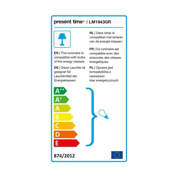 Зелена желязна подова лампа Fit - Leitmotiv-image-2