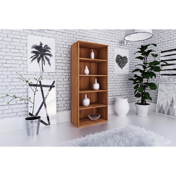 Библиотека за книги от букова дървесина 74x176 cm Vento - The Beds-image-1