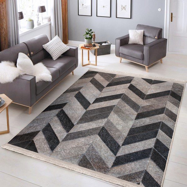 Сив килим 80x150 cm - Mila Home-image-2