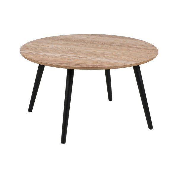 Масичка за кафе с фурнир от ясен , ⌀ 80 cm Stafford - Actona