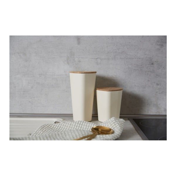 Бежова кутия за съхранение с бамбуков капак , 750 ml Derry - Wenko-image-3