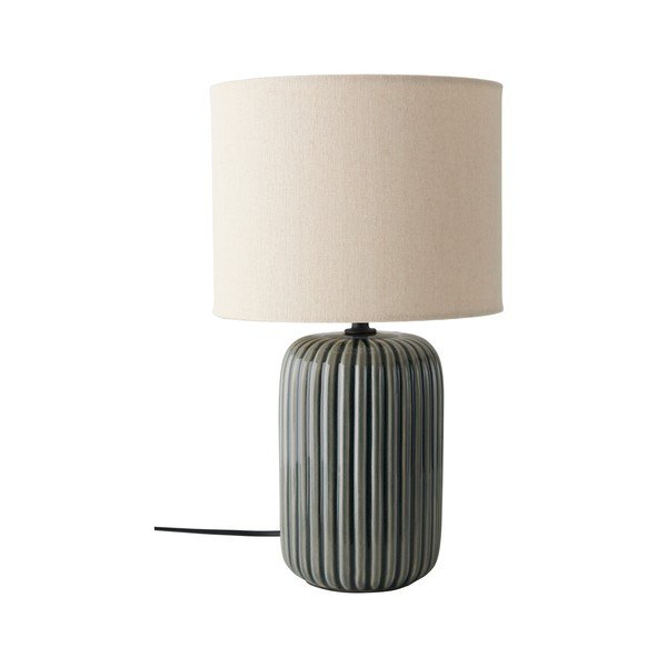 Сива/бежова текстилна настолна лампа (височина 36 cm) Mizu – Ellos Home