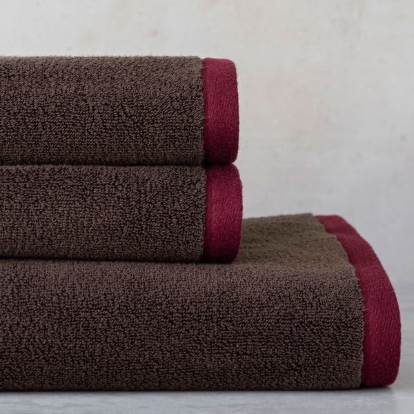 Кафяви кърпи в комплект от 2 бр. от органичен памук от тери 40x55 cm Soft – Mette Ditmer Denmark-image-2