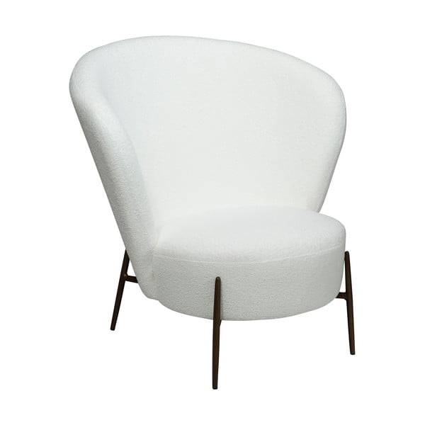 Бяло кресло от плат букле Orbit – DAN-FORM Denmark