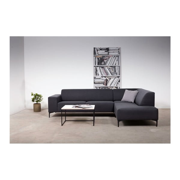 Антрацитен ъглов диван (десен ъгъл) Diva - Scandic-image-1