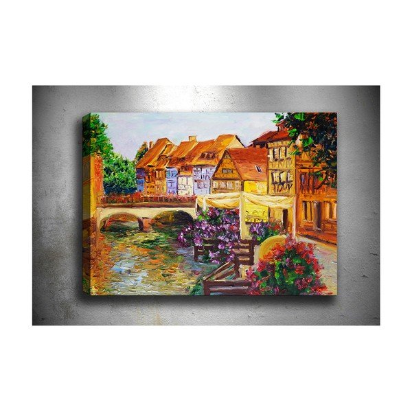Изображение Малък град, 70 x 50 cm - Tablo Center