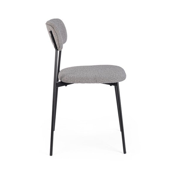 Сив тапициран трапезен стол Inka – Yes Everyday-image-3