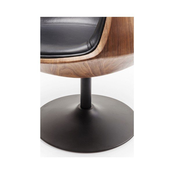 Кафяво-черен фотьойл Club 54 - Kare Design-image-4