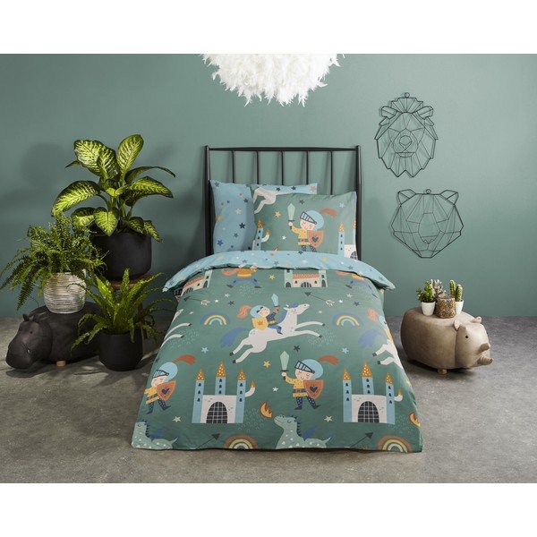 Памучно детско спално бельо за единично легло 140x200 cm - Good Morning-image-1