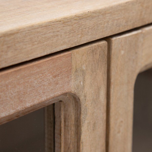 Витрина от масивно манго в естествен цвят 160x71 cm – Ixia-image-4