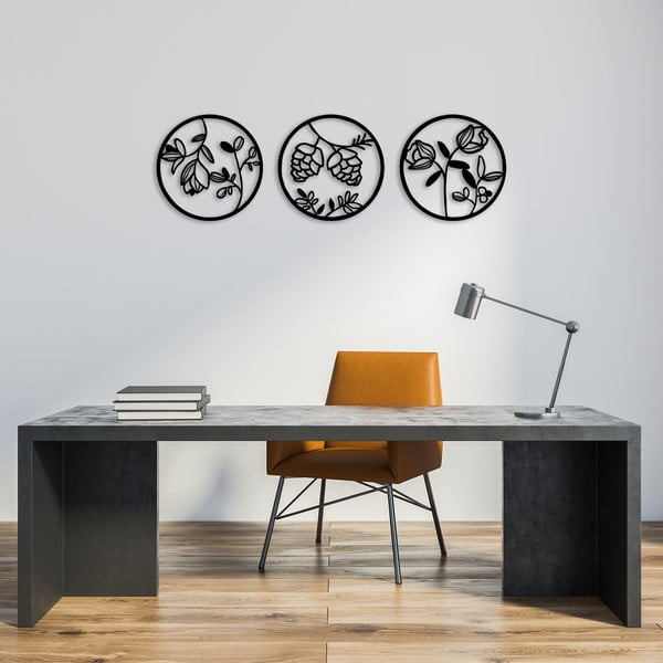 Метална декорация за стена Floral - Wallity-image-1