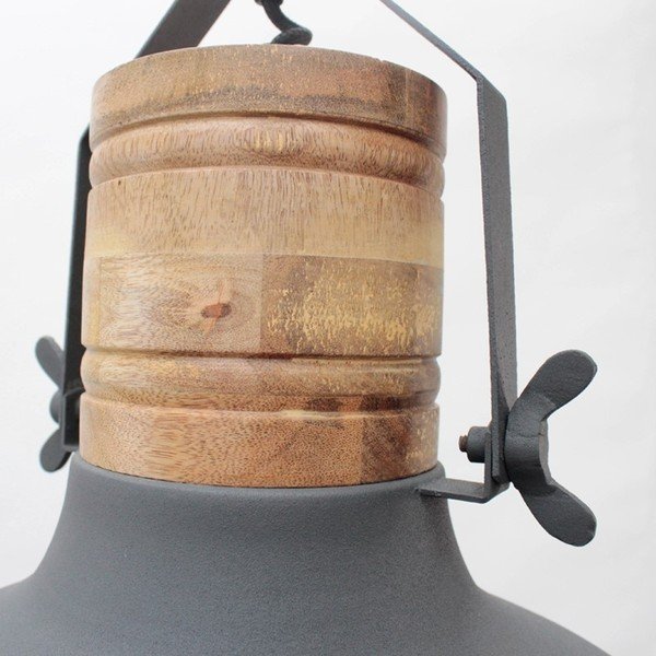 Сиво таванно осветително тяло Мрежа, ⌀ 34 cm - LABEL51-image-2