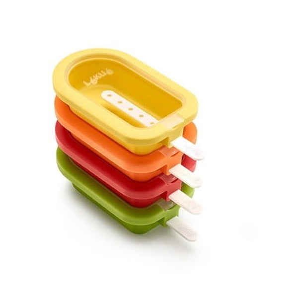 Комплект от 4 цветни силиконови форми за сладолед - Lékué