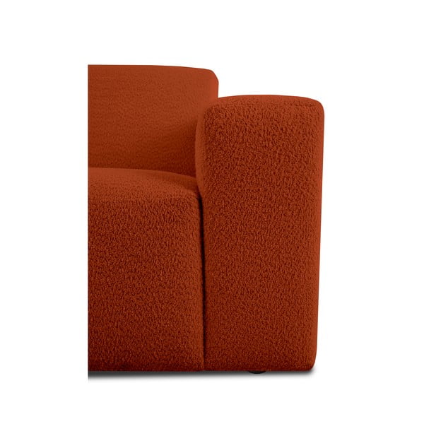Диван от букле в тухлен цвят 228 cm Roxy – Scandic-image-4