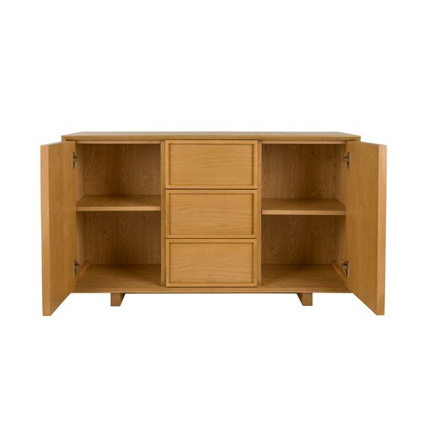 Скрин от масивен ясен в естествен цвят 120x70x45 cm Raster – Zuiver-image-3