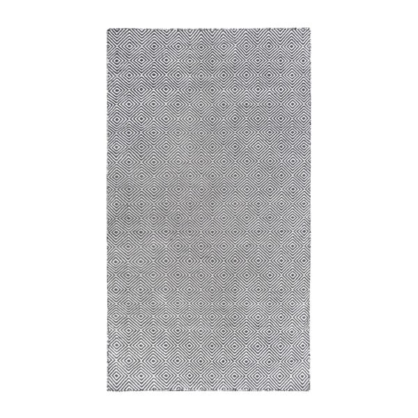 Сив двустранен килим, подходящ за употреба на открито Solitaire, 120 x 180 cm - Green Decore