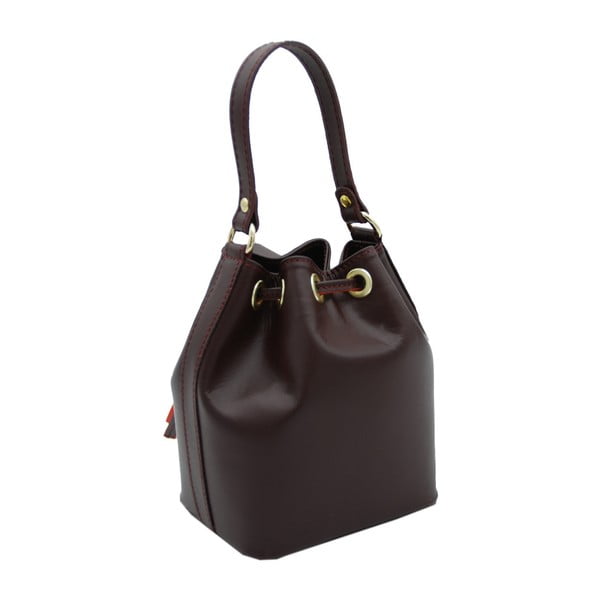 Тъмно бордо чанта от естествена кожа Julia - Andrea Cardone