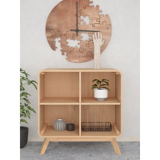 Библиотека от декор от дъб  естествена 75x75 cm Caitlin – Støraa