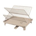 Бежова двуетажна тавичка за оттичане 42x29 cm Dry-It – Mette Ditmer Denmark