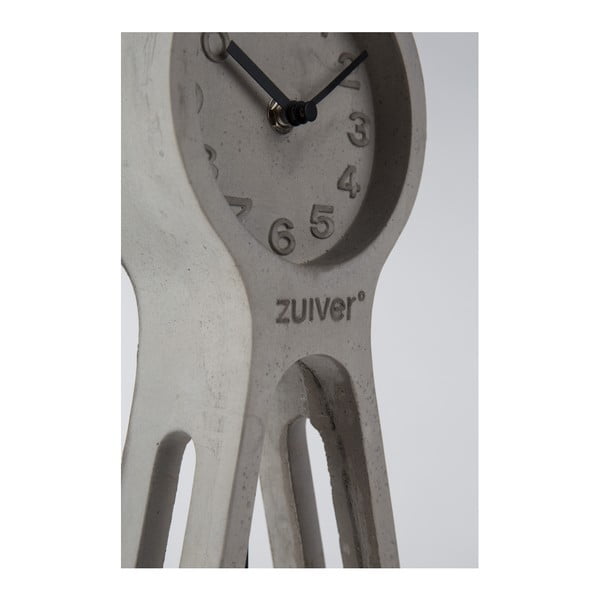 Сив бетонен часовник за маса с махало - Zuiver-image-3