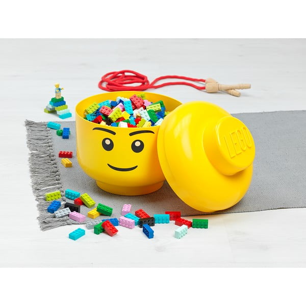 Жълта кутия за съхранение Silly, ⌀ 16,3 cm - LEGO®-image-1