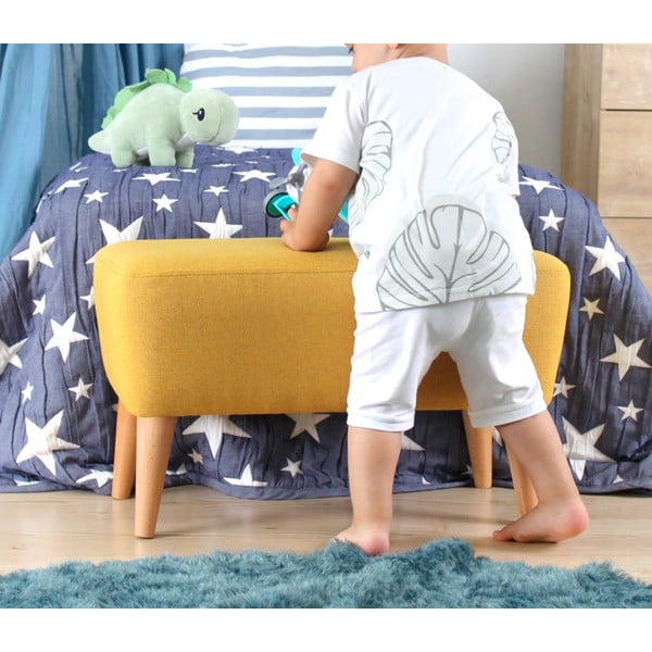 Жълт детски пуф Moouv – Artie-image-3