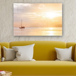 Картина върху стъкло 70x50 cm Sea - Wallity