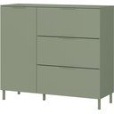 Зелено матово шкафче 109x98x40 cm Savoca – Germania